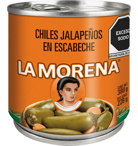 Jalapeño En Escabeche La Morena 380 Gr