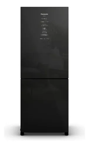 Geladeira Panasonic Intuitive+ BB65 Frost Free Inverter 467L Black Glass NR-BB65GV7B Bivolt