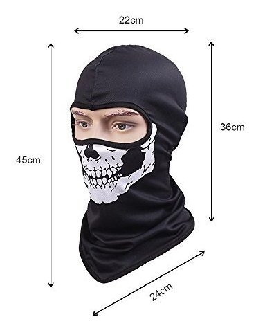 Gorro De Invierno Tclian Skull Mask Balaclava Ghost Skeleton