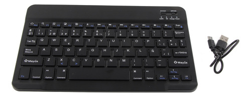 Teclado Inalambrico De Cobrable Para Silenciar De Bluetooth