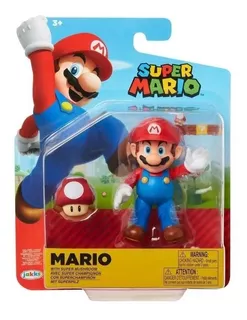 Mario Con Hongo Muñeco Articulado Super Mario