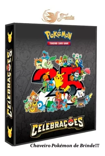 Pasta Tipo Fichário Pokémon + 30 Folhas Yes + 9 Cards