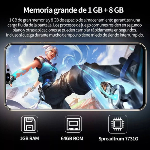 Teléfonos Inteligentes Android Baratos I14 Pro Max 6.1 Pulgadas Ram1gb Y Rom8gb Púrpura