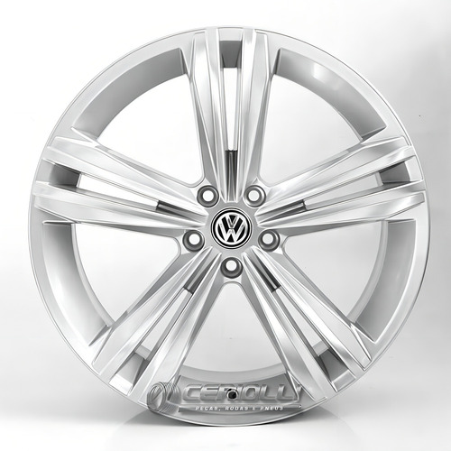 Roda Aro 17 5x100 S18 Tiguan Rline / Valor Unitário Cor Hiper Gloss Prata