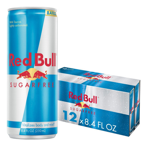 Red Bull Bebida Energetica Sin Azucar, 8.4 Onzas Liquidas (p