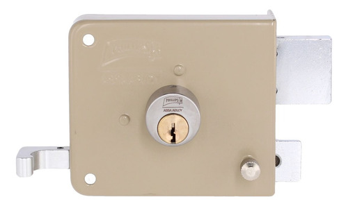 Cerradura Clásica Phillips Izquierda Beige 175n Instalafácil Beige