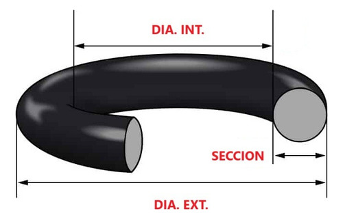 Oring 2-446 Nitrilo 70 8.475 X 9.025 X 0.275 Pulg (2pzs)