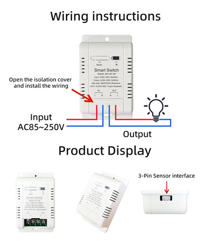 Nuevo Interruptor De Temperatura De Umidade Wi-fi