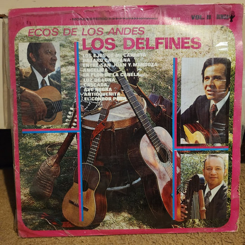 Disco Lp Los Delfines-ecos De Los Andes, Los Ejes