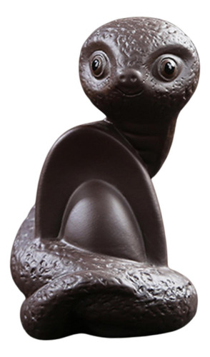 Estatua De Serpiente Tea Pet Bookshelf Housewarming Púrpura