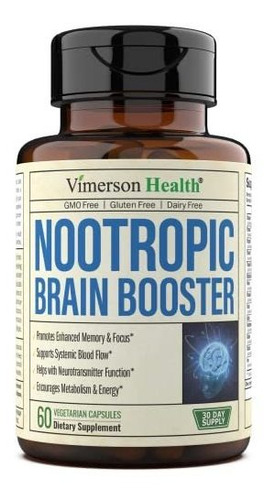 Nootropic Brain Booster Con Cobre. Memoria, Mente, Focus. Pr