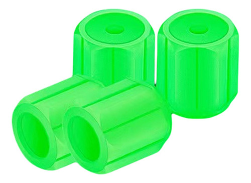 4 Uds Tapas De Vástago De Válvula De Verde Verde