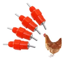 Comprar Bebedero Chupete Pollos Gallinas Aves X30 Importado Rojo