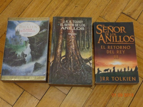 J R R Tolkien. El Señor De Los Anillos. 3 Tomos&-.