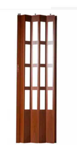 Puerta Plegable Pvc Lugano Caoba Palillera 70x2oocm