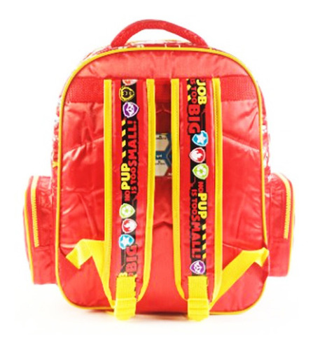 Mochila Paw Patrol Espalda 15 Pulgadas 3d Roja Marshall