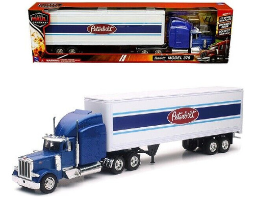 Camion Trailer Caja Peterbilt 379 Diecast 1:32 New Ray