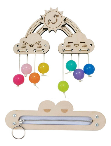 Juegos De Madera Ocupados Nubes Y Cremallera