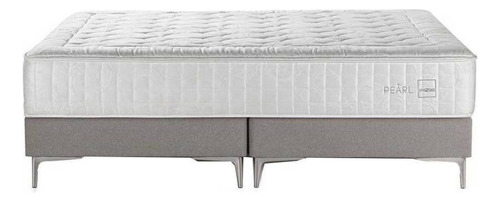 Sommier Europea Rosen pearl  Súper king de  200cmx200cm gris con base dividida