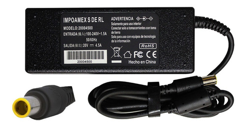 Cargador Lenovo 20v 4.5a Pa-1900-17192p1255 7.9 X 5.5 Pc