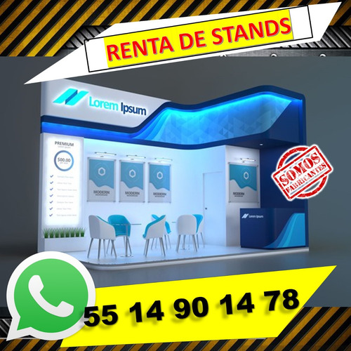 Renta De Stands 3x3 6x3 6x6 Exposicion Cdmx Mamparas Eventos
