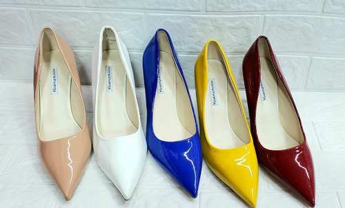 Zapatos Altos, Tacones De Dama Estilo Stilettos Patentes
