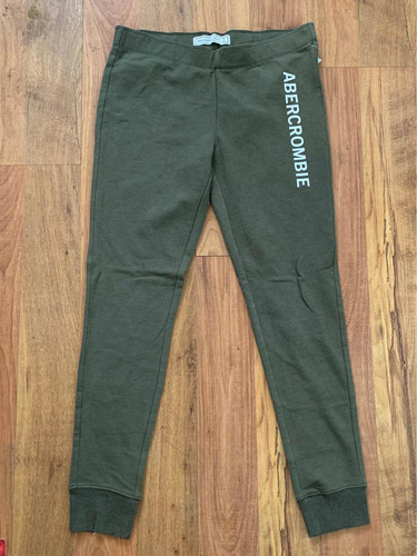 Padrisimo Pants Abercrombie & Fitch Verde Slim Fit Letras S!