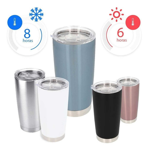 Termo Doble Pared Alta Tecnologia Yusk Acero Inoxidable 20oz
