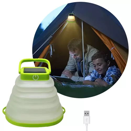 Farol Led Camping Recargable Usb Solar Linterna Power Bank