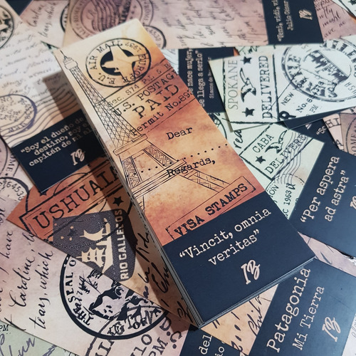 200 Señaladores Libros 5x15cm 300grs + Diseño Personalizado Blanco Personalizado De Cualquier Color