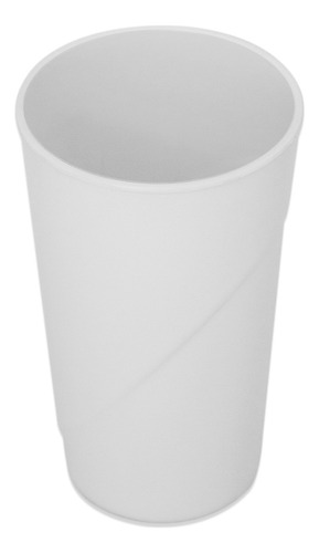 Vaso Plastico Resistente Alto 473 Cc Set X 12 Undiades Color Blanco