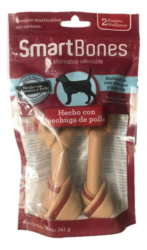 Hueso Para Perro Smartbones Pollo Sin Carnaza 2 Medium