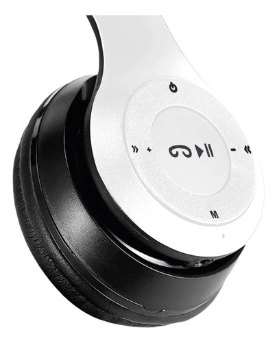 Audífonos Inalámbricos Bluetooth De Diadema Party Box Pb-h66 Blanco