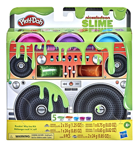 Play-doh Nickelodeon - Kit De Mezcla De Slime Rockin Para Ni