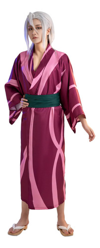 Miccostumes Unisex Anime Kimono Robe Cosplay Con Obi (pequeñ