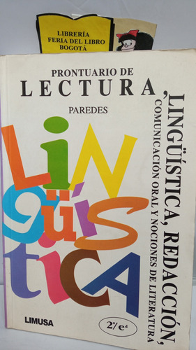 Prontuario De Lectura - Elia Paredes - 2008 - Limusa 