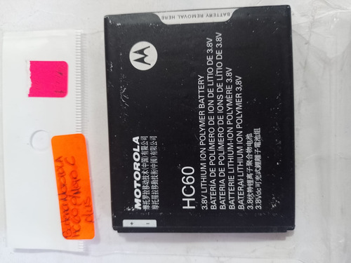 Bateria Original Motorola Hc60 Para Moto C Plus