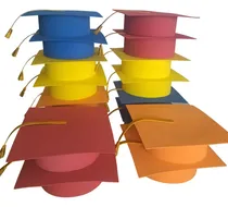 Comprar Gorros De Graduación Birretes De Colores Goma Eva