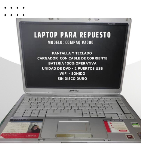 Laptop Compaq V2000 Para Repuesto Super Económica