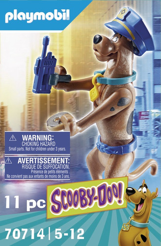 Figura Playmobil 3 Scooby Doo Policía, Bombero Y Rescatista