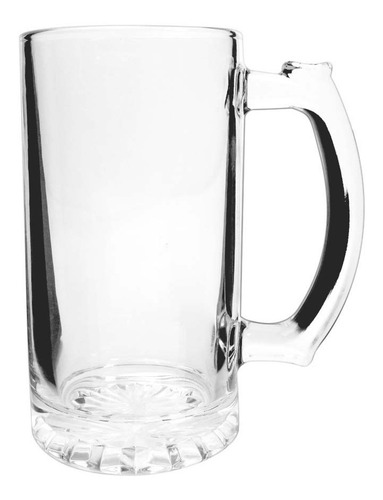 24 Vasos Vidrio Cerveza Tarro Cervecero 500 Ml Vencort 24pzs Color Transparente