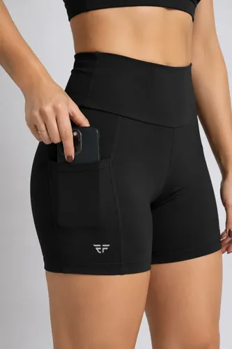 Shorts Academia Fitness Corrida Feminino Com Bolsos Cós Alto
