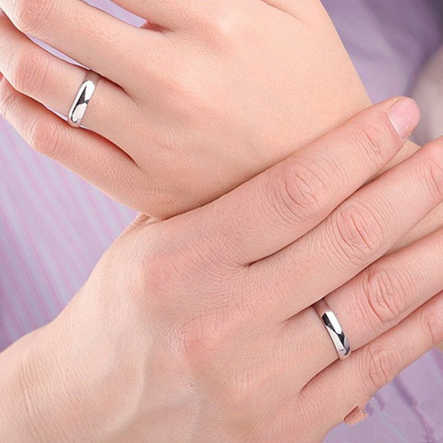 Imagen 5 de 6 de Anillos De Boda Matrimonio Acero Inoxidable 4mm