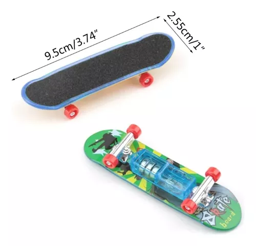 Mini Skate De Dedo Kit 3 Pares Brincando Fingerboard Radical