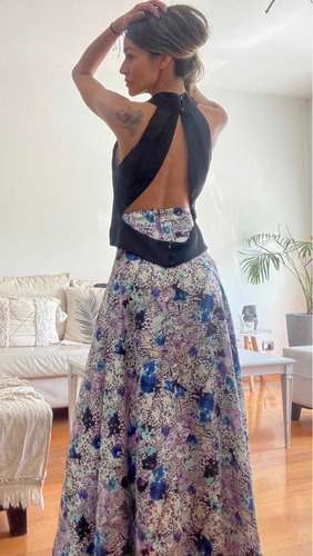 Imagen 2 de 5 de Remera Blusa Mujer Noche Fiesta Eventos Escote Seda Moda