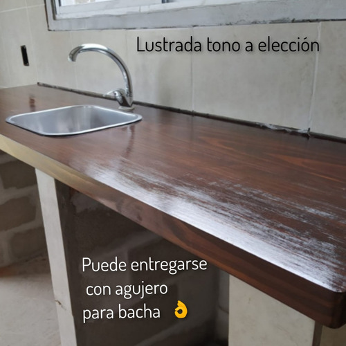 Imagen 4 de 10 de Mesada, Tablón, Cocina,madera