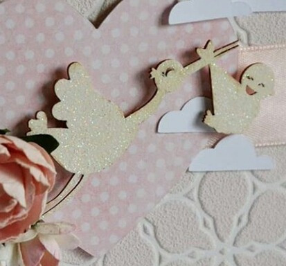 Imagen 6 de 10 de Recuerdos: Baby Shower, Bautizo, Mdf, Cigueña