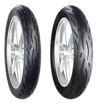 Comprar Jgo. Llantas Btrubber  Moto Radial  80\u002F90 R17 Y 120\u002F70 R17 