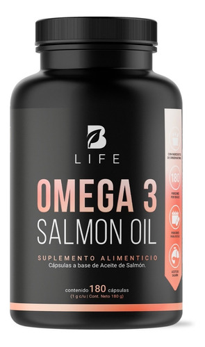 Omega 3 De Salmón 180 Cápsulas (epa - Dha). B Life