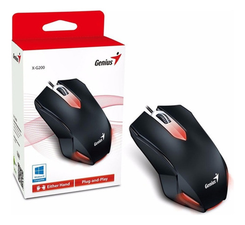 Mouse Genius Gamer X-g200 Ambidiestro W10/mac Óptico Preciso